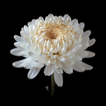 黒背景に金の菊 円形対称墨絵和風背景