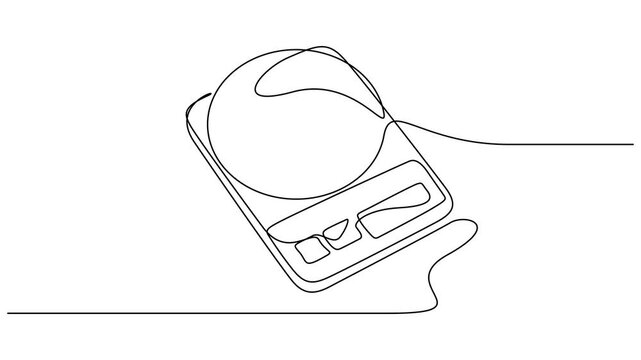 Self drawing line animation scales of Digital hanging weight scale