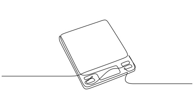 Self drawing line animation scales of Digital hanging weight scale