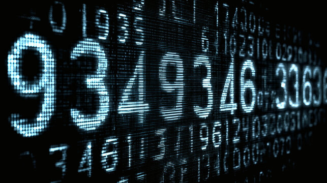 Fondo con numeros en color oscuro