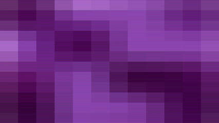 Abstract purple background with horizontal lines and pixelated block pattern © Sumon