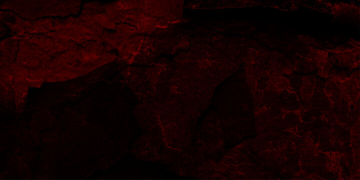 Dark red grunge texture with black undertones creates a dramatic and black background, grungy red wall textures with scratches for any design,old wall vintage surface live dark black red light effect.