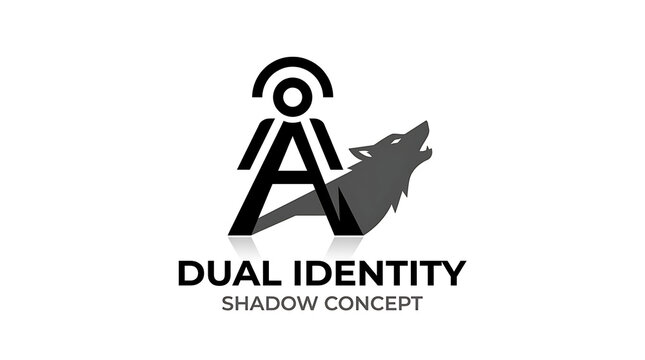 Dual Identity Shadow Concept Logo Design