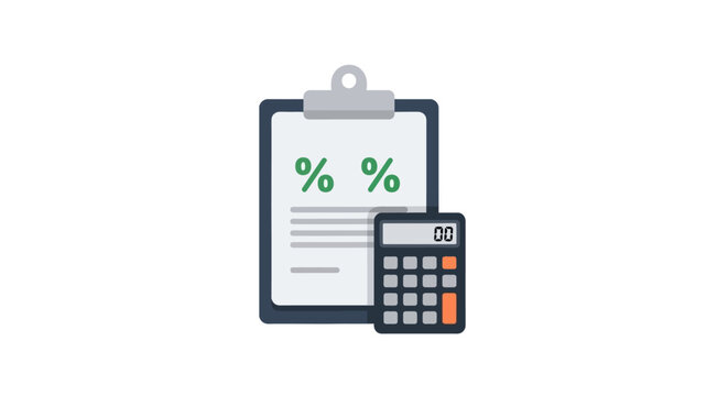 Calculator and Clipboard with Percent.