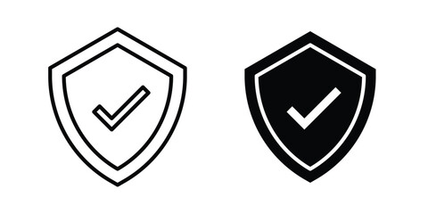Reliable icon design. Editable Stroke. Isolated on white background © Warpiya