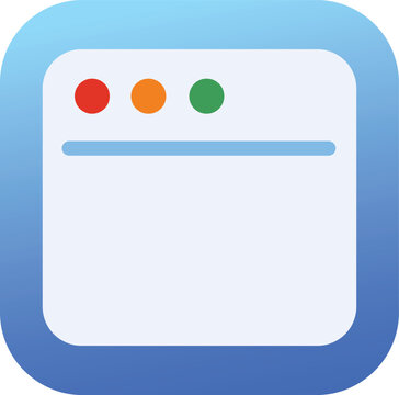 Mobile App Web Browser Icon