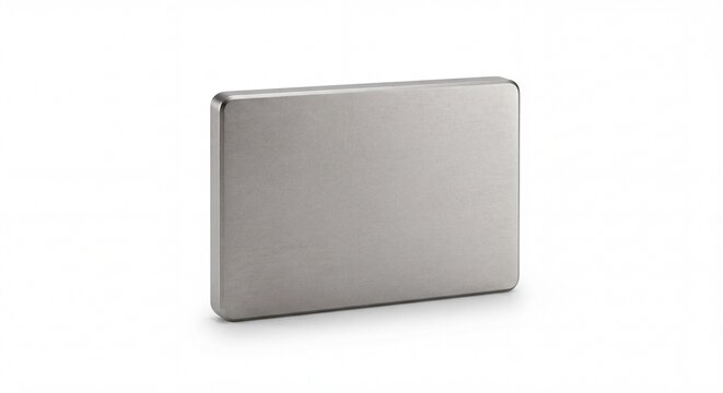 External SSD Drive Isolated on Clean White Background