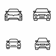 Obraz premium vector set of cars