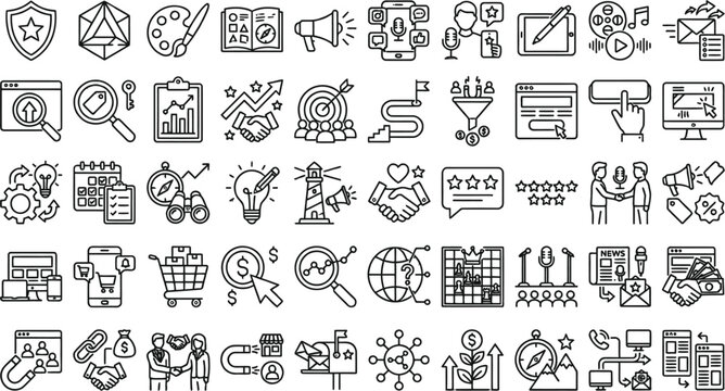 Collection of ancient egyptian hieroglyphs and symbols