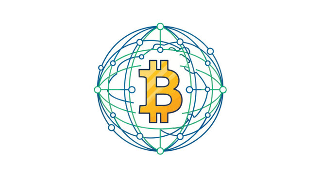 Global Bitcoin Network Concept - Digital Currency Connection