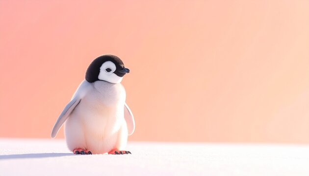 Minimalistischer Baby-Pinguin
