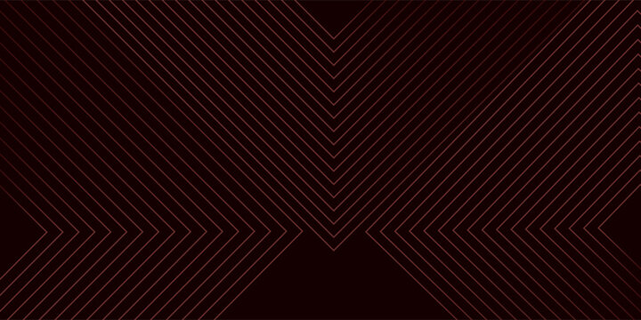 Abstract red neon arrow light glow background. Futuristic cyber laser line motion banner for casino. Dynamic techno perspective beam 3d graphic design. Cool party power and energy boost led tunnel