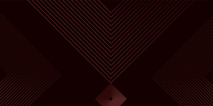 Abstract red neon arrow light glow background. Futuristic cyber laser line motion banner for casino. Dynamic techno perspective beam 3d graphic design. Cool party power and energy boost led tunnel
