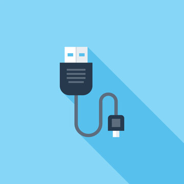 plug-in flat web icon concept
