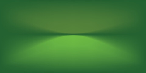 Fototapeta premium Abstract gradient podium background. Empty green 3D studio background. Clean scene for product presentation mockup template. eps 10