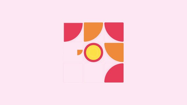 Spring Blossom Grid Animation