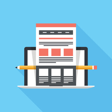 web design flat web icon concept