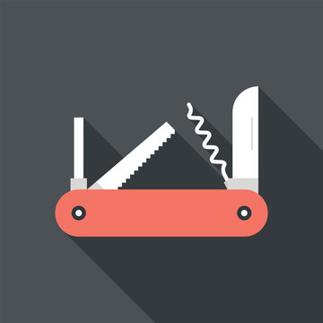 skill flat web icon concept