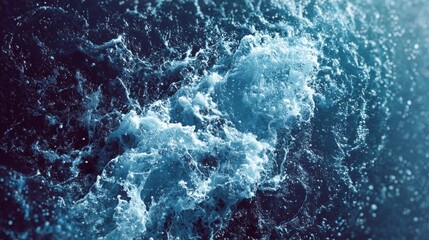 Obraz premium Dynamic view of water splashing and creating a beautiful pattern.