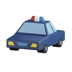 3D Police Car Patrol Vehicle Icon © gariebaldy