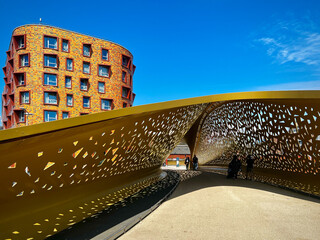 Pedestrian Footbridge, City of Swansea, Wales, U.K. © zen_light