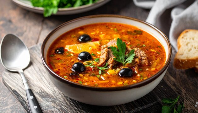 Solyanka &ndash; W&uuml;rzige Suppe