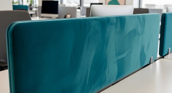 Velvet Fabric Privacy Screen for Office Sound Dampening