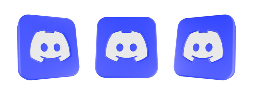3D icons Discord logo