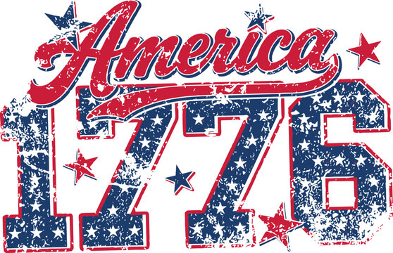 1776 America  SVG PNG, 4th Of July svg,  Vintage USA Flag svg