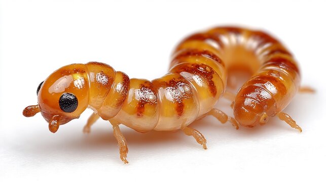 close up of a caterpillar