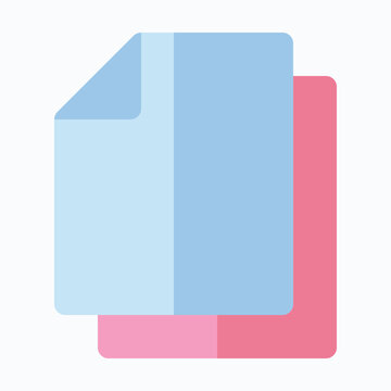 Layer Stack File Organization Vector Icon, Isolated Flat Style Vector Icon