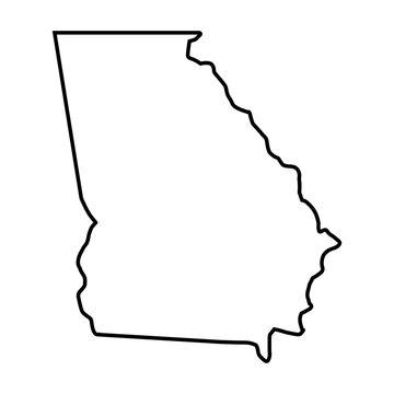 Georgia outline map