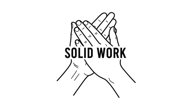 Hands clasped in solidarity gesture.