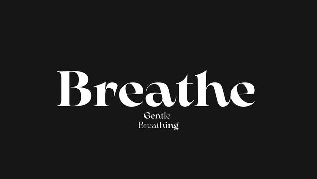 Breathe Loop Variable Font Animation