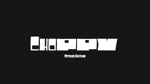 Choppy Loop Variable Text Animation