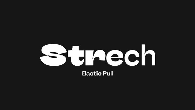 Strech Variable Font Animation