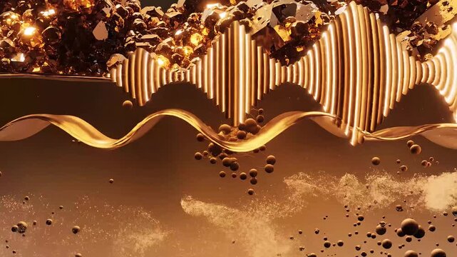 Sound waves propagating through solid liquid and gas layers
