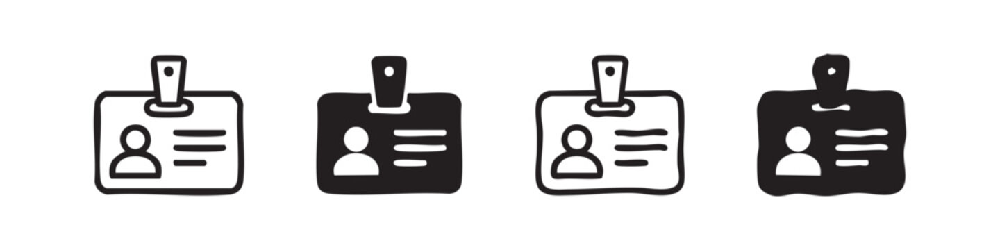 Icons of ID cards representing identification, access, and personal credentials