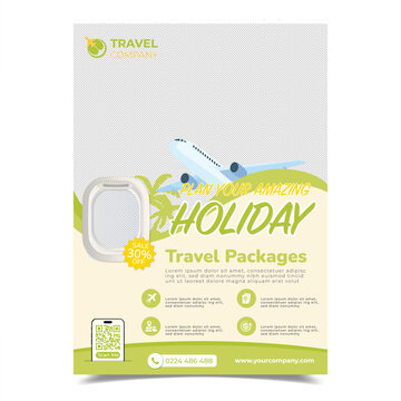 Travel Sale Flyer Template, holiday