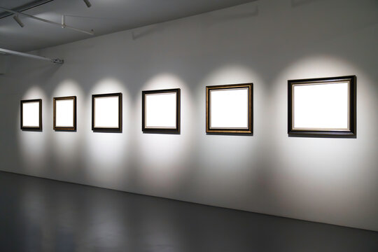 blank frame in gallery