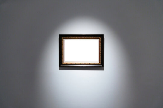 blank frame in gallery