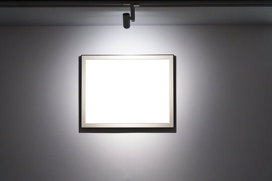 blank frame in gallery