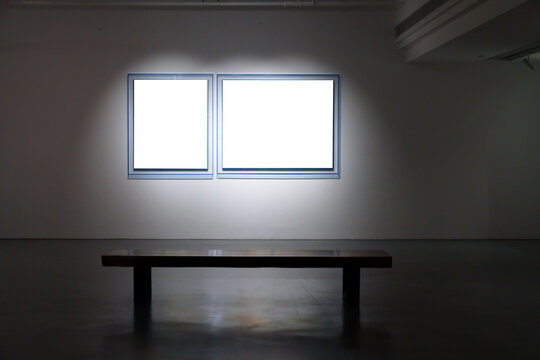 blank frame in gallery