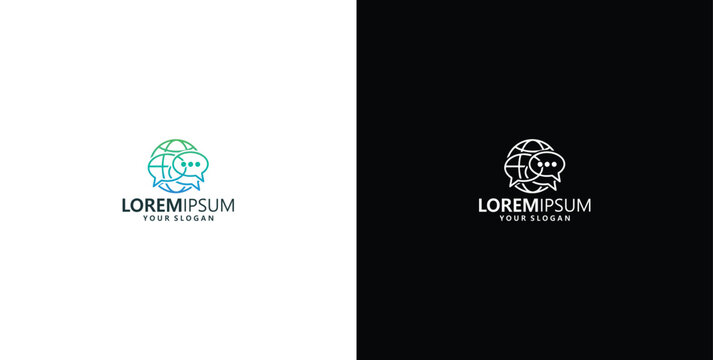 Modern abstract brain network logo design representing innovative technology, data connectivity, and intelligent systems for digital businesses and progressive concepts