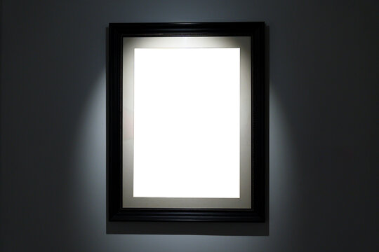 blank frame in gallery