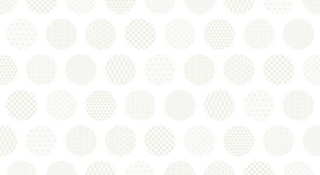 白い和柄和紙の背景素材