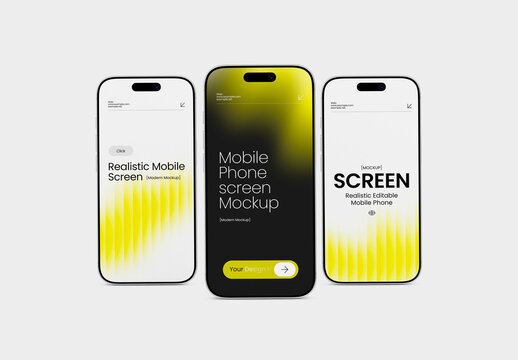 Phone Screen Mockup Template