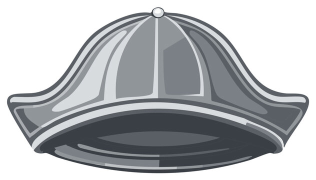 Silver colonial hat historical headwear accessory for historical reenactments and costume parties