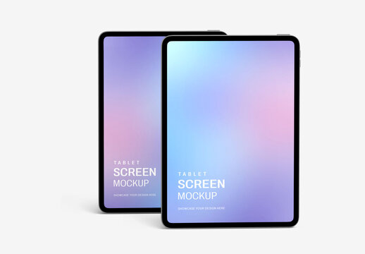 Two Tablet Screen Mockup