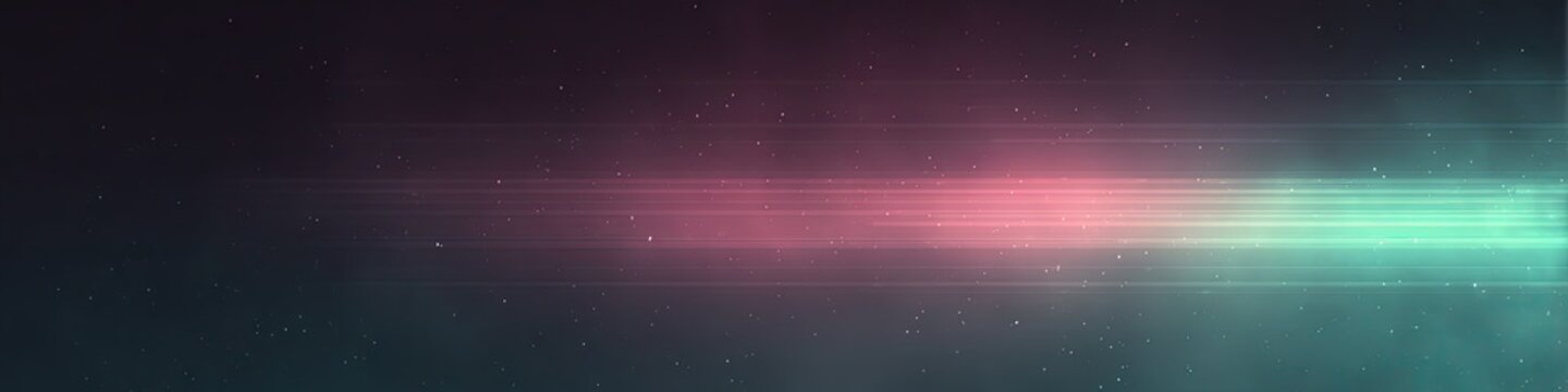星空を横切る光ラインのグラデーション 抽象背景素材